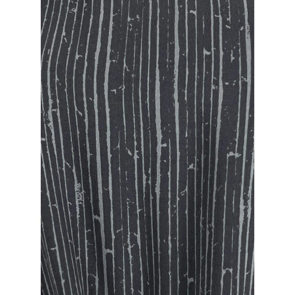 Eileen Fisher Shima Silk Dress Gray Print Medium Casual Minimalist Resort - Picture 2 of 10